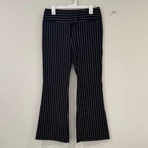 Express Black Pinstripe Boot Cut Pants
